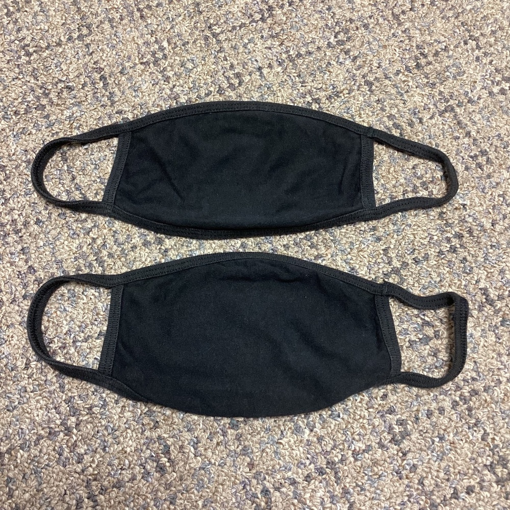 $2 Bundled * 2 Black Double Layer Face Masks * NWOT